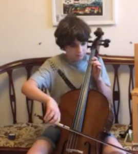 Reuben Hills (age 10) playing The Trumpet Hornpipe, a traditional English folk tune on the cello